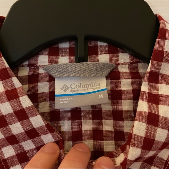 NWT Columbia button-up!!! Size medium!! Red plaid! - Picture 3 of 3